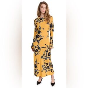 NWT Favorite Daughter The Truly Madly Floral Print Long Sleeve Maxi Dress Size L